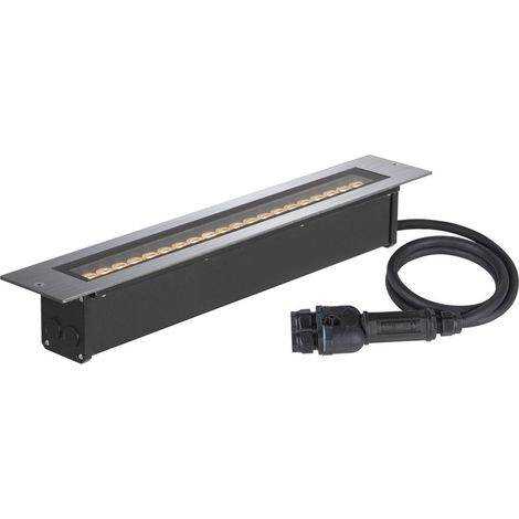 Encastré de sol DASAR® 600 18W 3000 K IP65/IP67 carré inox - SLV - 1007195 (1/4)