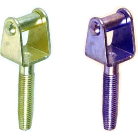 Cavallotti con rullo e vite anuba - Specifiche: mm 15 di altezza vite mm 35 acciaio bronzato - 25 pz