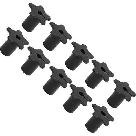 Lot de 10 passe-câble mural silicone noir kit passage câble d'antenne satellite 16mm 5/8" (1/5)