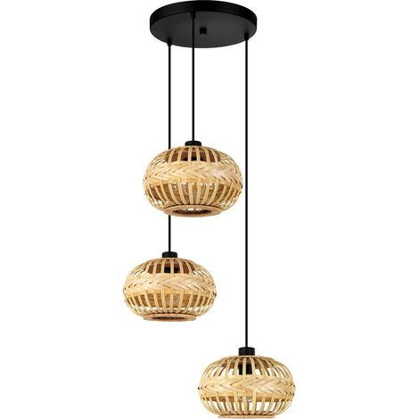 Suspension luminaire Amsfield 1, lustre à 3 lampes pour salon et salle (1/5)