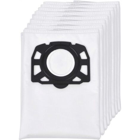 Lot de 8 sacs filtrants en non-tissé de rechange pour aspirateur eau et poussière Kärcher WD4 WD5/Premium/MV4/MK5/MV6 (1/5)