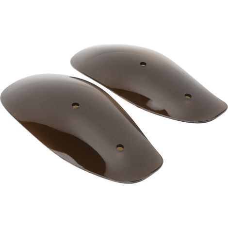 Protecteur Mains Moto 2 Pièces Garde-Main Anti-Vent Froid Écran Pare-Brise avec Vis Droite 10mm pour Motos Chopper Wagons Marron (1/5)
