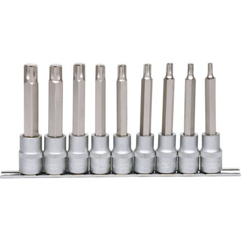 KS Tools 1/2" Bit-Stecknuss RIBE-Satz, 9-tlg, M5-M14 - 911.1335