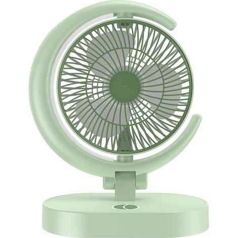 Ventilateur de bureau USB, petit ventilateur de bureau personnel, vert