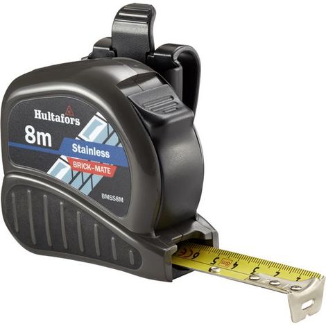 Hultafors 352423 BMSS8M Brick-Mate Pocket Tape 8m Metric Only HUL352423