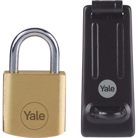 YALE Y110B/40/123/1/HSP Lucchetto, Nero, 40 mm + Hasp (1/4)
