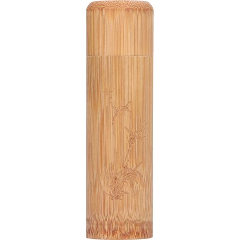 Tea Canister Bamboo Portable Tea Storage Container Box for Tea Coffee Beans NutsStyle 2