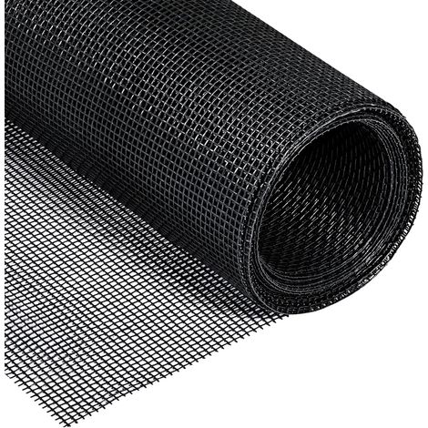 Mosquitera para ventanas de 122 cm x 252 cm, recortable, antiinsectos y antimosquitos, color negro (1/4)