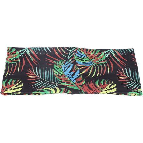 Bandeau large femme imprimé motif tendance FF92-2, idéal pour yoga, running et fitness, serre-tête sportif élégant. (1/5)