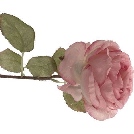 Rose artificielle fausse en plastique élégante couleur rose 20 cm 1 pièce décoration intérieure chambre mariage table centre de table pour bouquet (1/5)
