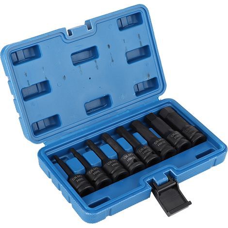 8 pièces 1/2" pouces Drive Air Allen clé hexagonale jeu de douilles H5-H19 (1/5)