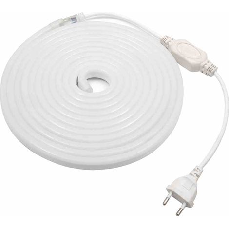 Ruban LED Néon Flex rouge 5 m IP67 avec alim 230 V (1/4)