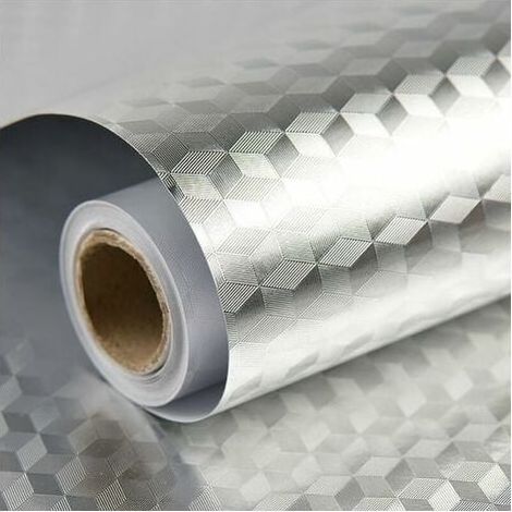 Autocollant Cuisine Étanche - Papier Adhésif Auto-Collant pour Meubles Lisses - Idéal pour Arrière-Plan de Cuisine Comptoir Salle de Bain Tiroir - 1 Rouleau (1/5)