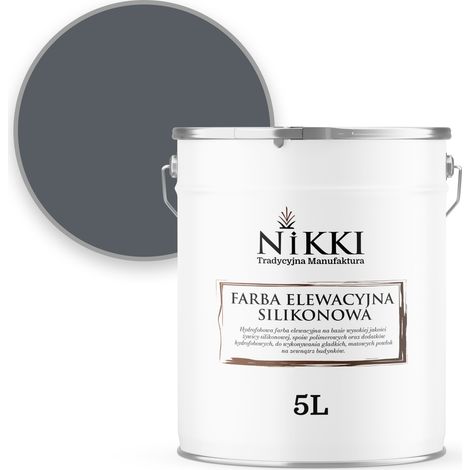 Pittura per facciate 5L grigio grafite F256 resistente ai raggi UV e all'inverdimento