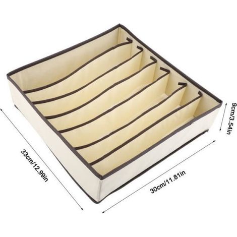 Mallette de rangement - Vvikizy - Pliable - Polyester + Nylon - 7 Grilles - Beige (1/4)