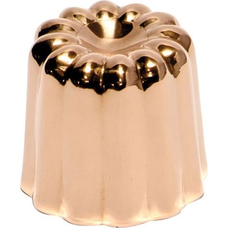 PATISSE - Moule cannelé bordelais cuivre - lot de 3