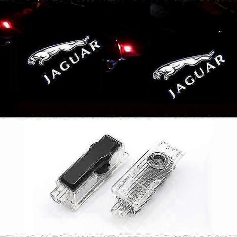 Projecteur LED sans fil avec logo lumineux pour portières de voiture Jaguar X-Type, F-Type, XF, XE, XJ, XK, XJR, XJS, XFR et XJL (lot de 2) (1/5)