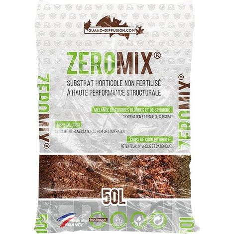 Terreau ZERO MIX 50 litres - GUANO DIFFUSION (1/2)