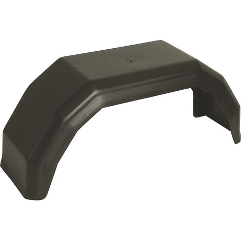 Topcar – Garde-boues en plastique noir pour roues 8" – Longueur 500mm – Largeur 135mm – Hauteur 190mm – SKU 16940