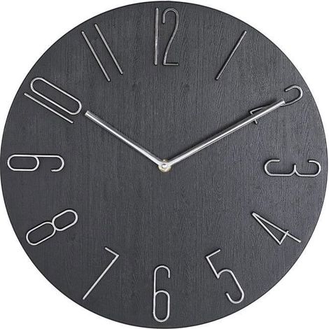 Horloge Murale - Design - Chiffres 3D - Mouvement à Quartz - ∅ 30 cm - Décoration Moderne (1/4)