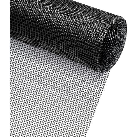 Moustiquaire Fenetre 120 x 300 cm, Filet Moustiquaire Recoupable Indéchirable, Maille d'Écran Anti-Mouches, Anti-Insectes, DIY Écran de Fenêtre (1 Pièces)