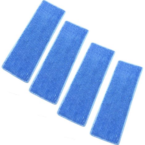 Compatibles avec les aspirateurs Proscenic P11/P10/P11 SMART/P11 COMBO, chiffons de nettoyage en microfibre bleue (paquet de 4) (1/4)