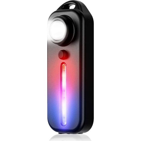Feu arrière de vélo, puissant feu arrière LED rechargeable USB, étanche, pour la signalisation et la sécurité du casque.