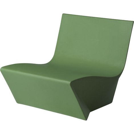 Kami Ichi Verde malva - No cuscino originale slide di design per giardino esterno interno colorata moderna polietilene made in Italy sedia seduta poltrona