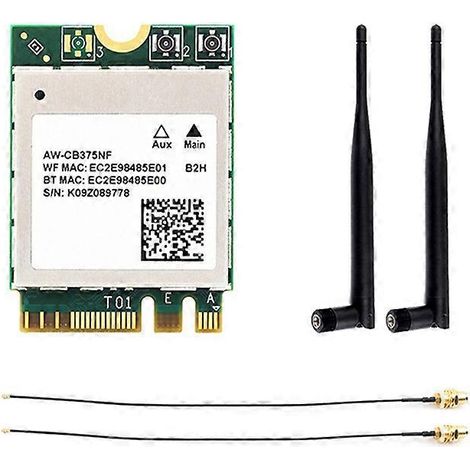 Carte réseau sans fil double bande Waveshare AW-CB375NF 2,4 GHz/5 GHz Wi-Fi 5e génération (1/5)