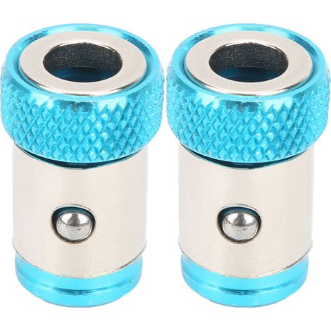 Stück universelle metrische 1/4-Zoll-Magnetisierungsringe, Zubehör für magnetische Schraubendreherbits, Stahl, Seeblau