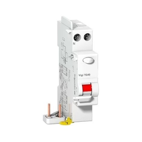 Schneider A9N21486 Prodis, Vigi TG40 differential block 1P+N 40A 30mA instantaneous type A if 230VAC