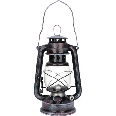 Lampe à pétrole classique de 24 cm, lampe à pétrole rétro portable pour le camping en extérieur (1/3)
