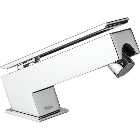Bidetmischer aus verchromtem Messing mit flachem Hebel Mamoli Mendini 58530000C001  Chrom - Überlaufgarnitur clic clac 1"1/4