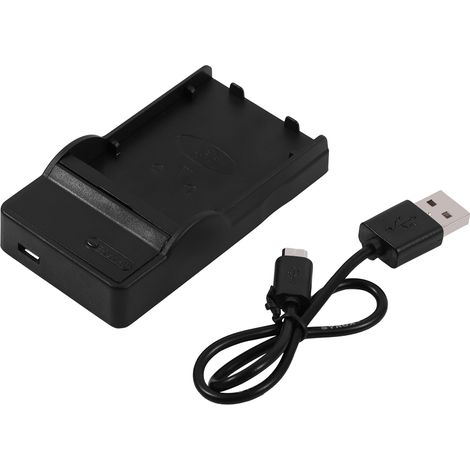 Station de charge de batterie USB avec câble USB pour Olympus BLS1/BLS5/BLS50 et Fuji FNP140 (1/5)