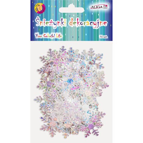 fiocchi di neve decorativi 3 cm 70 pezzi  GW-2426