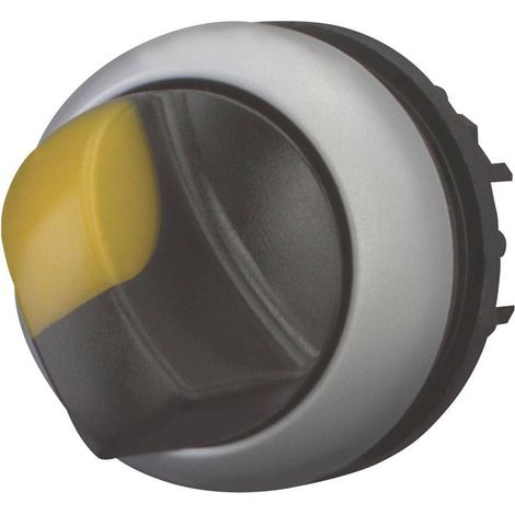 Interruttore a 2 posizioni giallo con illuminazione, non ritorno M22-wlkv-Y 284396 (1/4)