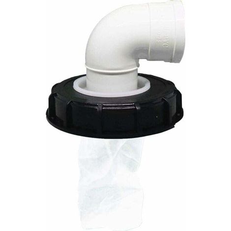 ZVD-Filtre à Couvercle IBC, Bouchon de Réservoir IBC Lavable en Nylon avec Couvercle, Accessoire de Réservoir IBC avec Filtre en Filet pour 165 mm Réservoir Eau de Pluie (165mm 90°) (1/4)