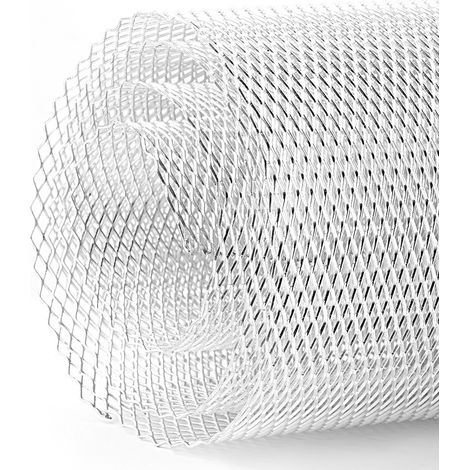 Grille de calandre en alliage d'aluminium 3x6mm, maille losange universelle pour pare-chocs et carrosserie automobile (1/5)