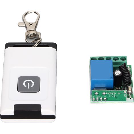 Interrupteur à relais RF intelligent, télécommande sans fil pour porte de garage, commande industrielle 433 Hz (1/5)