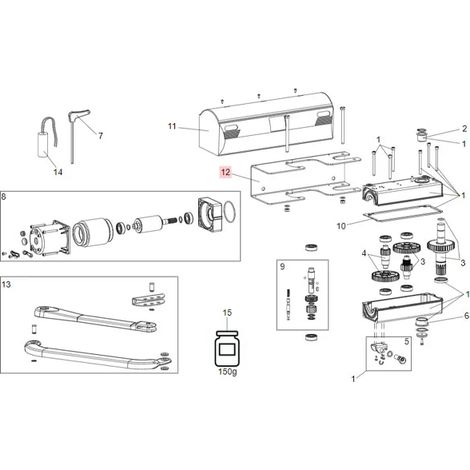 faac pièce détachée support 390/trigon 722471 (1/3)