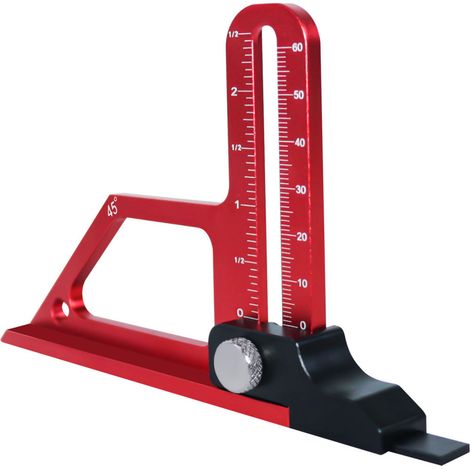 Höhenanschlag für Kreissägen aus Aluminiumlegierung, 0 bis 60 mm, 45°, Multifunktionswerkzeug für die Holzbearbeitung, Tiefeneinstell- und Messwerkzeug (1/5)