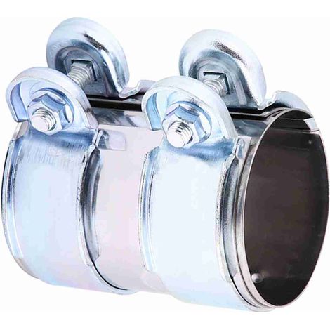 Yctze per manicotto di diametro 55 mm per manicotto di scarico da 55 mm Morsetto di scarico Fascetta di scarico in alluminio turbo Connettore per tubo catback con bulloni e morsetti