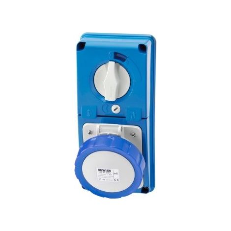Presa Interbloccata Ip67 S.F.2P+T 32A 230V 6H Cbf ( GEWISS cod. GW66337N )
