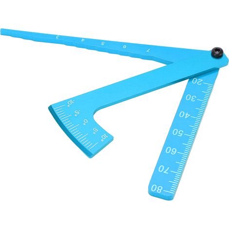 Verstellbarer Aluminium-Radhöhenmesser, Felgensturzwinkelmesser, Universalwerkzeug, blau (1/5)