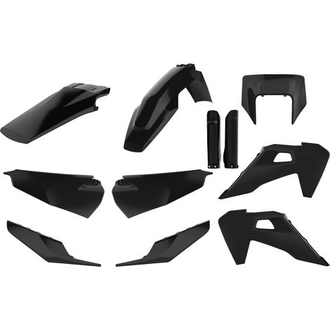 Kit di plastiche Polisport Husqvarna Te Fe 20 23 nere resistenti
