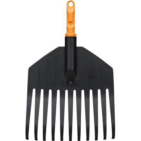 FISKARS Petit balai à feuilles - OneClick 21,7 cm - nettoyage des zones difficiles d’accès