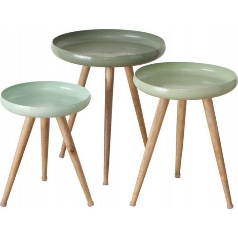 Boltze Masdour set di tavolini bassi regolabili