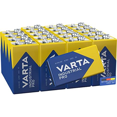VARTA Industrial Batterie 9V Pacco di Batteria alcaline 6LR61 - Confezione da 20, Made in Germany (1/4)