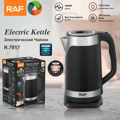 Bouilloire électrique 3,5 L en acier inoxydable, conforme aux normes européennes, automatique, grande capacité, multifonctionnelle et dotée d'une protection contre la surchauffe. (1/5)