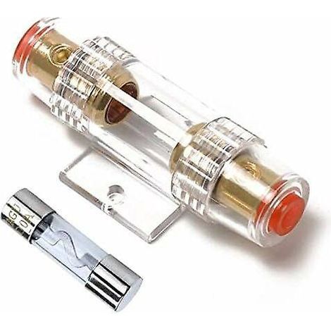 porte-fusible Agu 4-8 Jauge Awg In-line Avec Une 100 A Agu Fusible Pour Voiture Audio/alarme/amplificateur/compresseurs